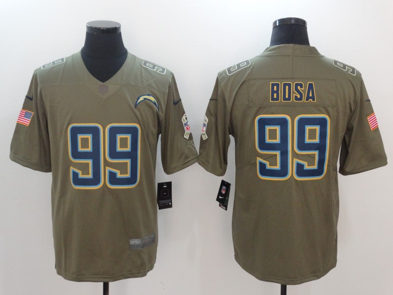 Men's Los Angeles Chargers Joey Bosa #99 Brown Jersey